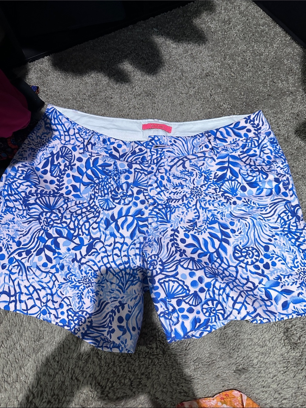 Lilly Pulitzer Blue and White Printed Women’s Shorts